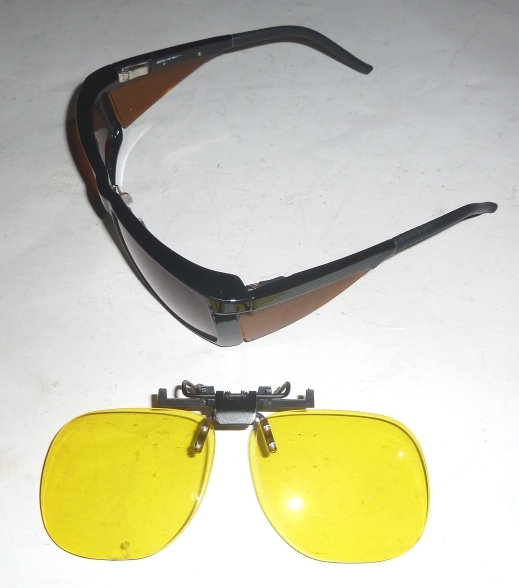 KAntefilterbrille mit Seitenschutz, Filtervorhänger gelb